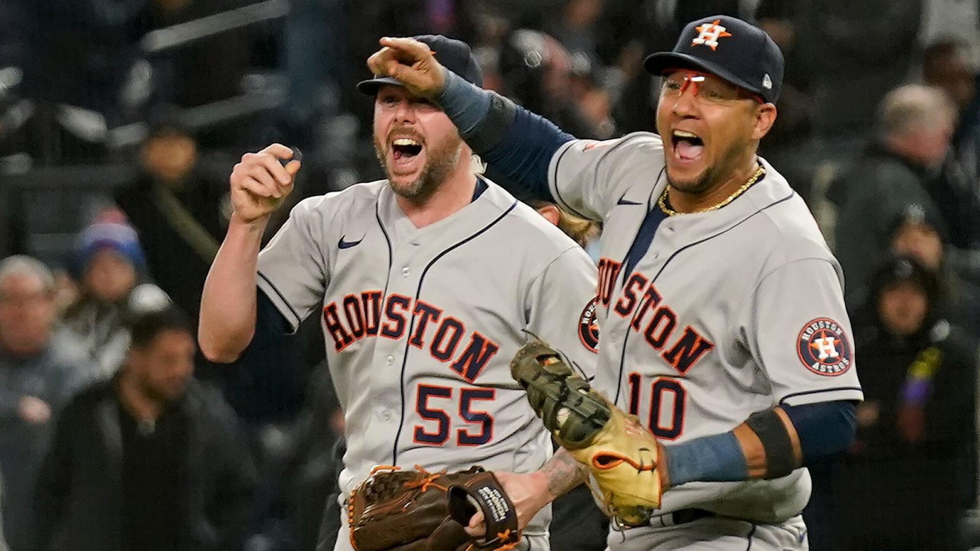 Ryan Pressly 55 Houston Astros 2022 World Series Orange Prin