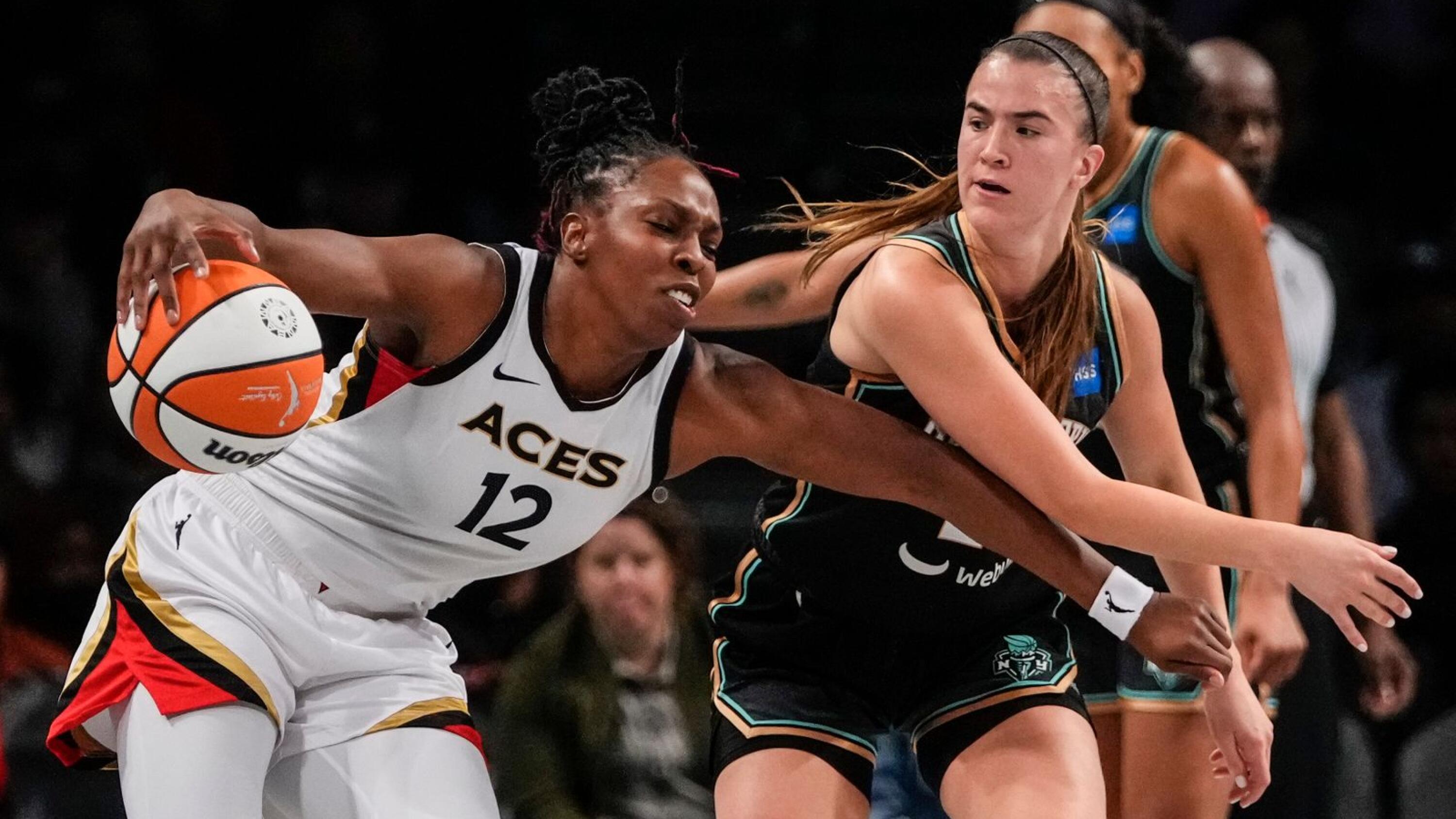 Liberty vs. Aces score, result: Career-highs lead Las Vegas to big win over  New York in WNBA Finals Game 1