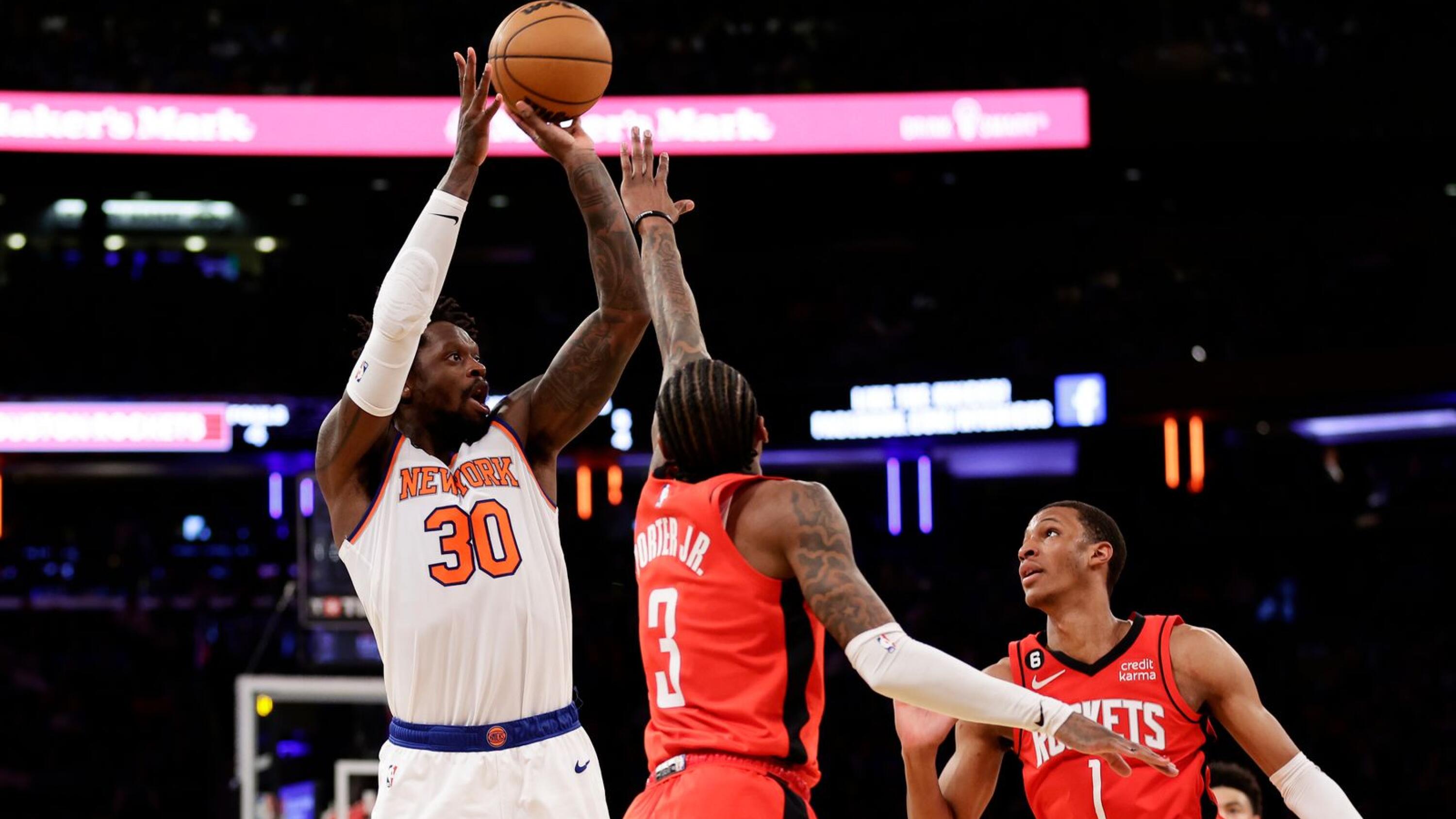 Knicks' Julius Randle off mark in NBA 3-Point Contest