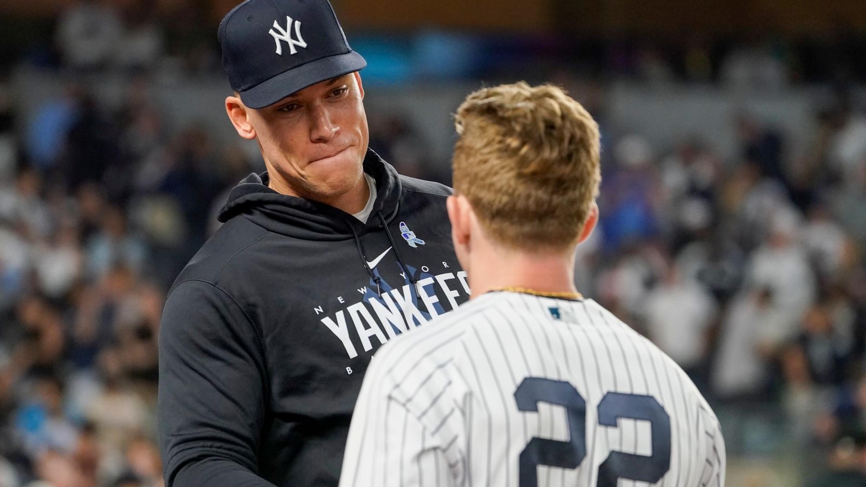 Aaron Judge says toe ligament is torn and he's not ready for