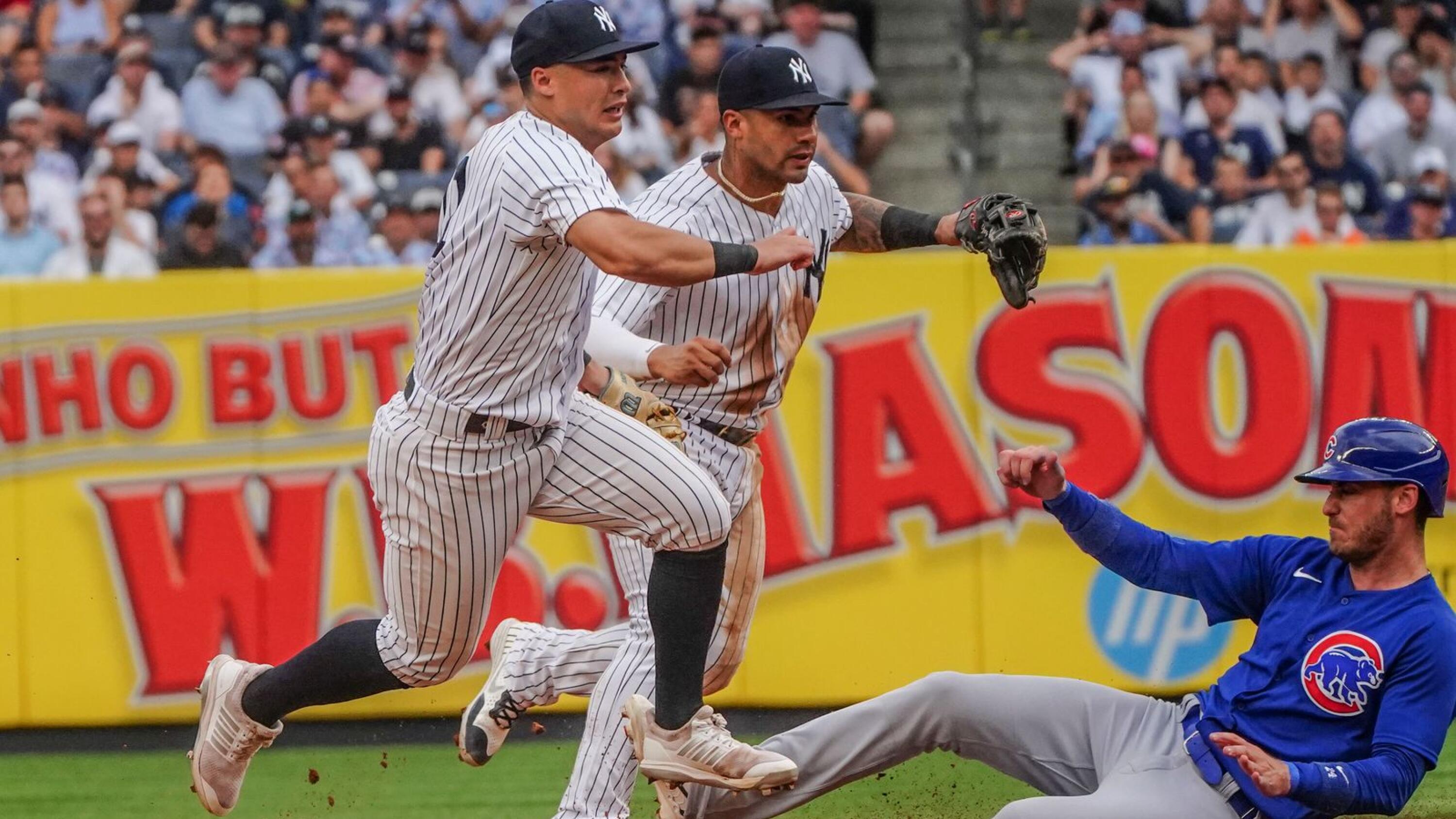 Cubs score 6 runs late to rally for 7-4 win over Yankees, who fire hitting  coach Dillon Lawson