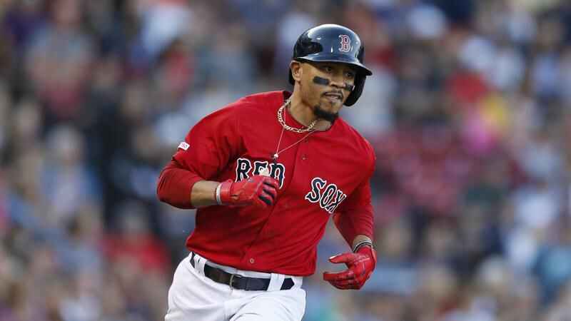 Red Sox Outfielder Mookie Betts Defending