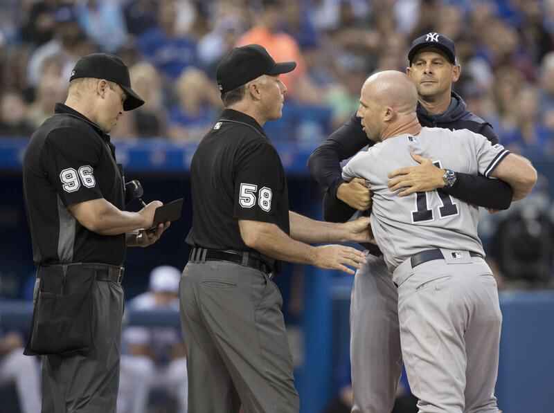 Blue Jays End the Yankees' Streak After Brett Gardner Is Ejected - The New  York Times