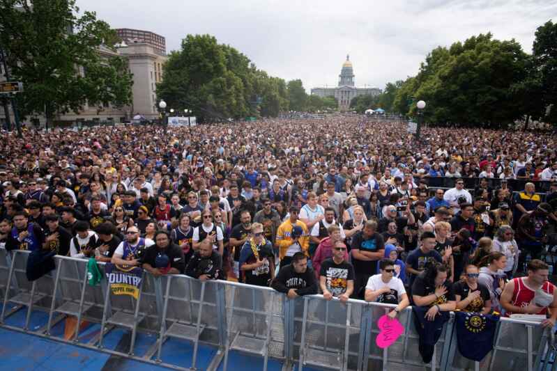 Nuggets celebrate their 1st NBA title with parade through the
