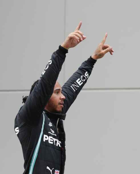 Hamilton lets tears flow as he clinches record 7th F1 title - The San Diego  Union-Tribune