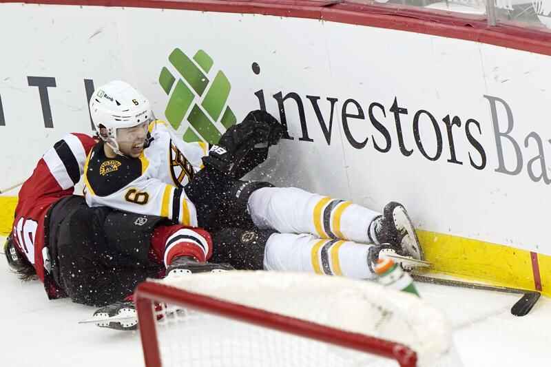 Brad Marchand scores twice, Bruins end Devils 3-game win streak