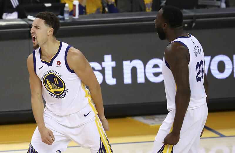 Klay Thompson and Draymond Green lead Golden State to seventh