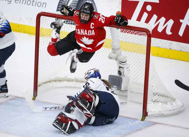 Canada outlasts U.S. in overtime to strike gold at women's hockey world  championship
