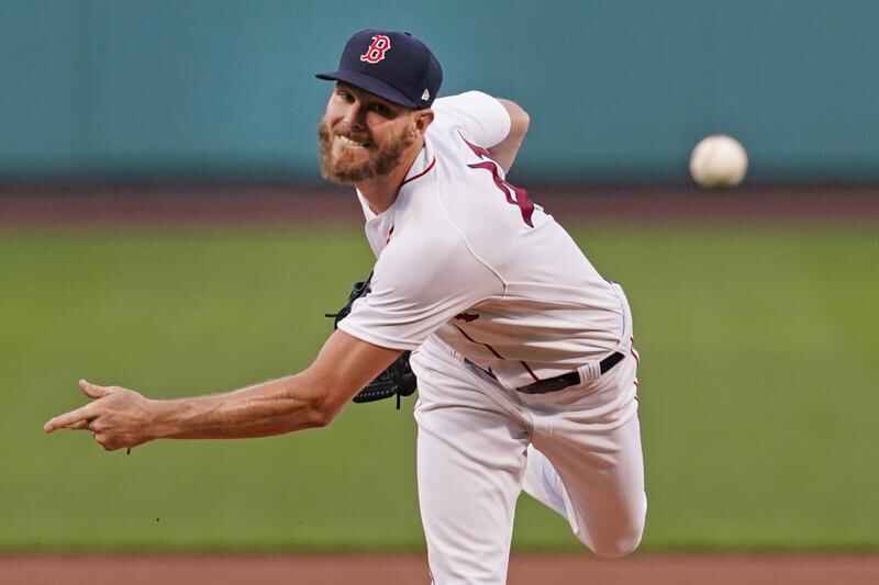 Boston Red Sox pitcher Chris Sale pitches 2 scoreless innings in
