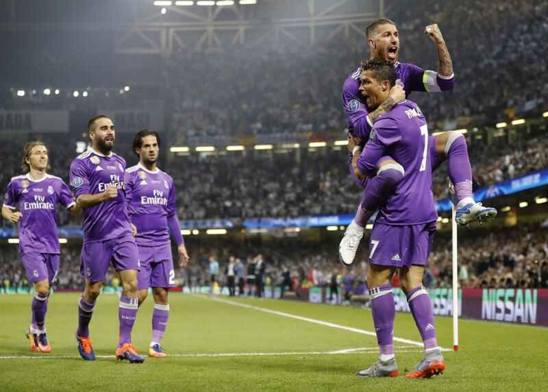 Real Madrid v Atletico Madrid: Cristiano Ronaldo arrives at
