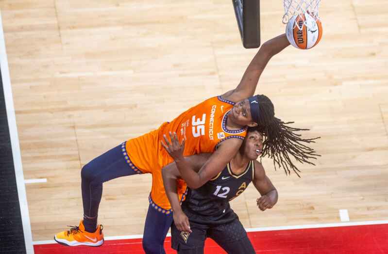 Aces edge Sun to win Game 1 of WNBA Finals