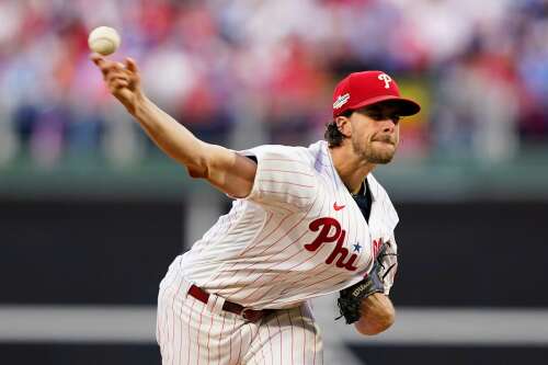 Hoskins, Harper homer as Phillies rout Atlanta to take 2-1 NLDS lead