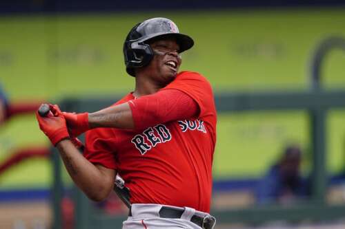 Rafael Devers arrives to Red Sox camp in better shape, wants