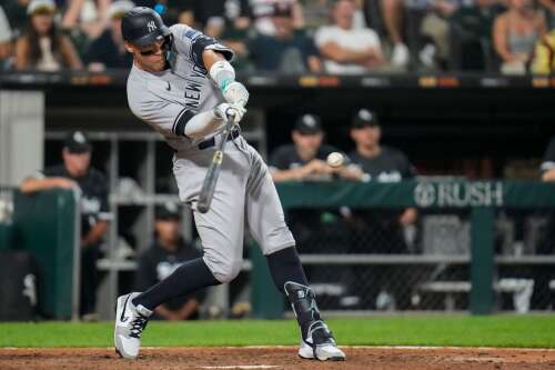 Chicago White Sox Center Fielder Aaron Editorial Stock Photo