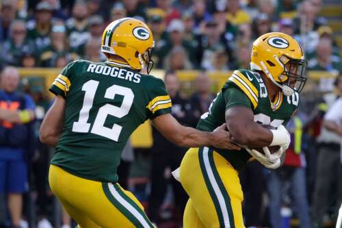 Rodgers, Crosby's OT FG lead Packers past Pats, Zappe 27-24 - The San Diego  Union-Tribune