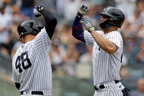 Giancarlo Stanton's two-homer day fuels Yankees' offense in win over Cubs, National Sports