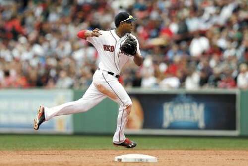 Yankees CC Sabathia throws a strike to Boston Red Sox short stop Xander  Bogaerts