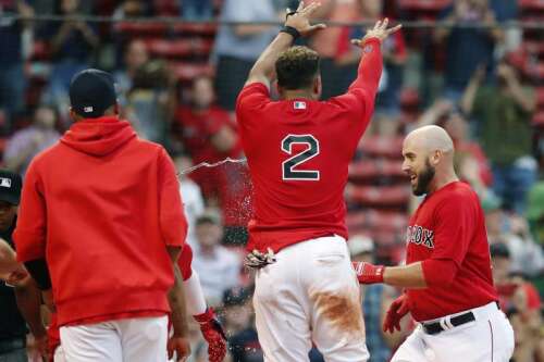 Shaw hits grand slam as Red Sox beat Rangers 8-4 in 11