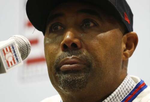 Listen as Harold Baines gets incredibly emotional about his election to the Hall  of Fame