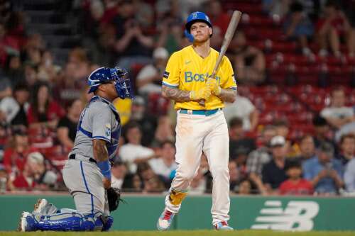 Royals run wild all over Trevor Story's season debut as Red Sox fall - The  Boston Globe