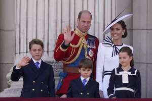 Royals unite on palace balcony, with Kate back at her 1st public event since cancer diagnosis