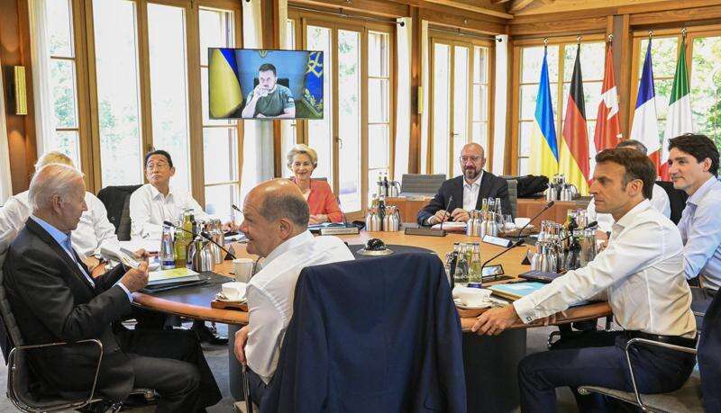 G-7 leaders confer with Zelenskyy, prep new aid for Ukraine