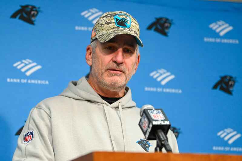 Panthers fire Frank Reich in his first season with team off to NFL-worst  1-10 record