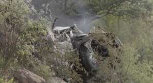 Bus plunges off a bridge in South Africa, killing 45 people. An 8-year-old is the only survivor