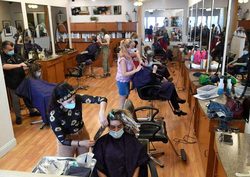 Shaggy customers are happy to return to the salon