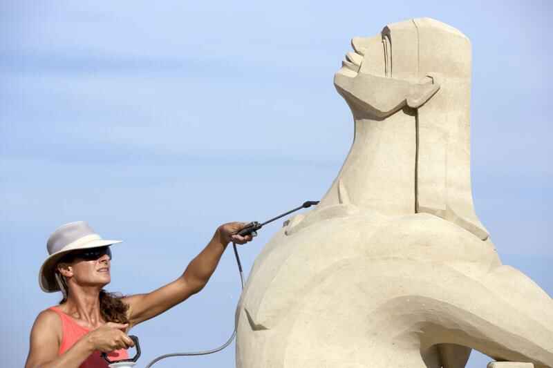 Sand sculpting fest draws artists from all over the world