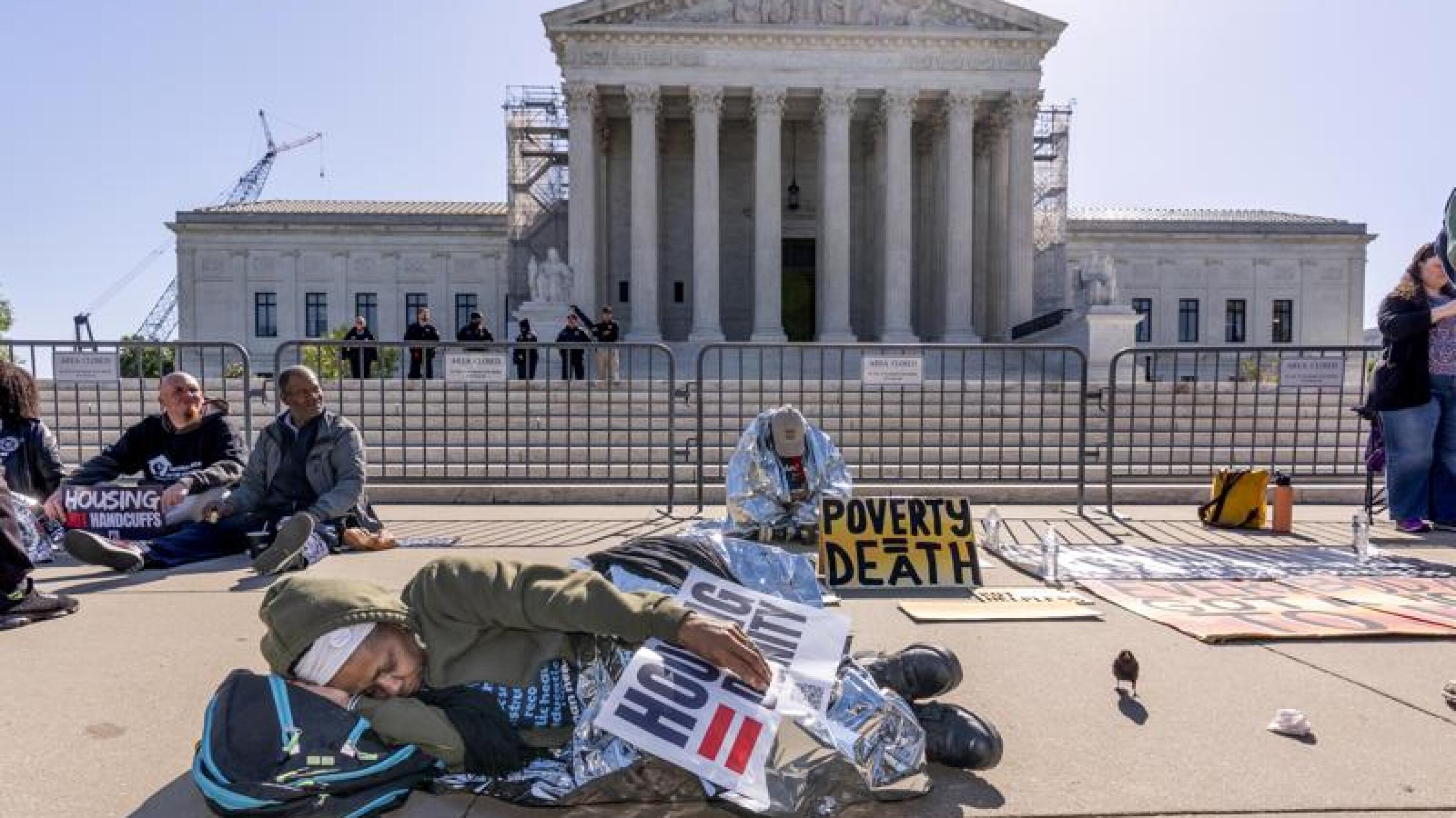 With homelessness on the rise, Supreme Court weighs bans on sleeping outdoors