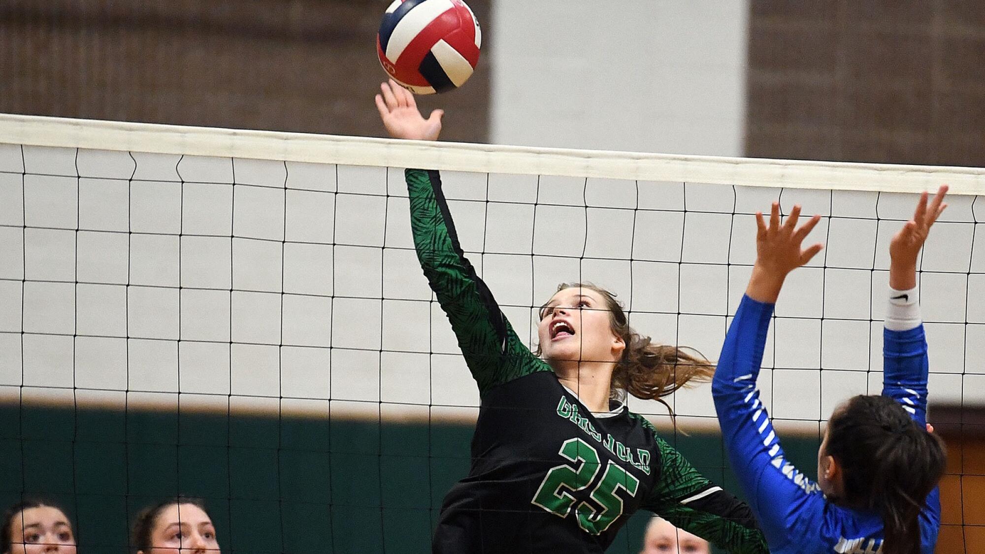 Griswold takes on Lyman Memorial in girls volleyball
