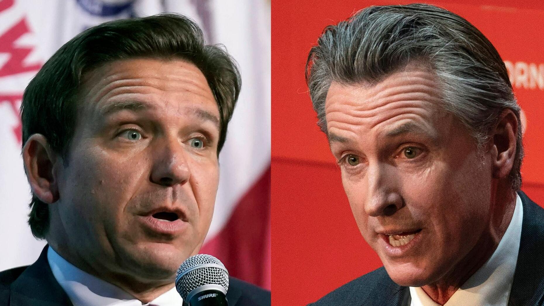 DeSantis, Newsom lob insults, talk policy in a faceoff between two White House aspirants