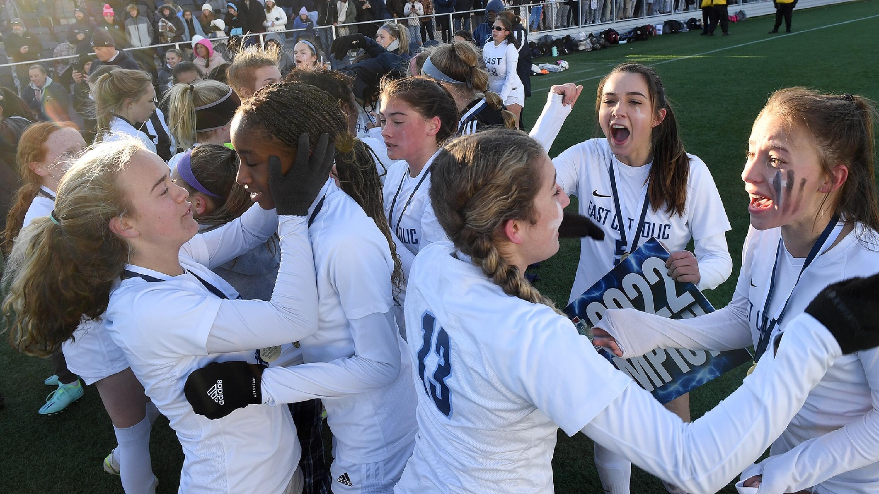 East Catholic tops Lyman Memorial in Class S girls soccer championships 